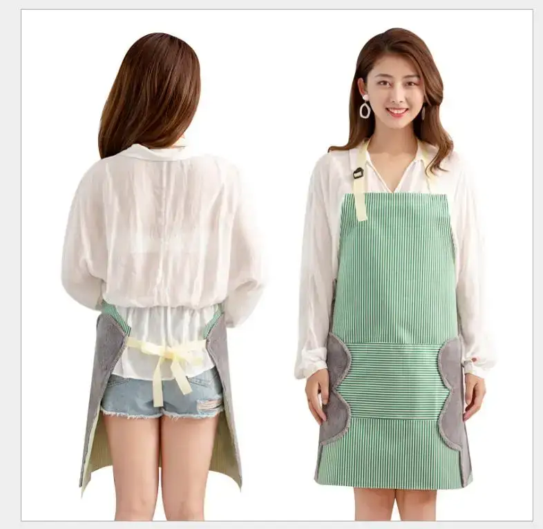 Wholesale Custom Adjustable Striped Aprons for Kitchen Dining Room Bar and Gardening 1