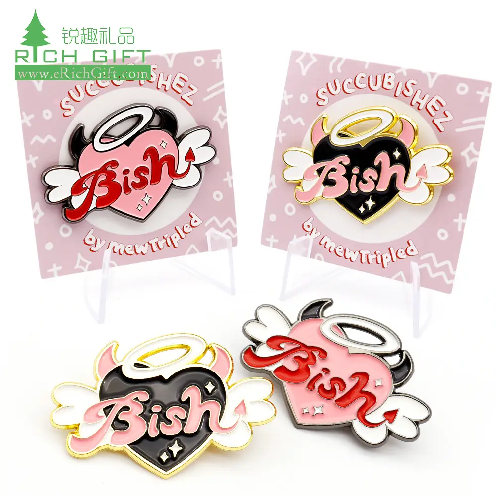 Custom Pins with Backing Card | Professional Packaging Solution - EverRichGift 1