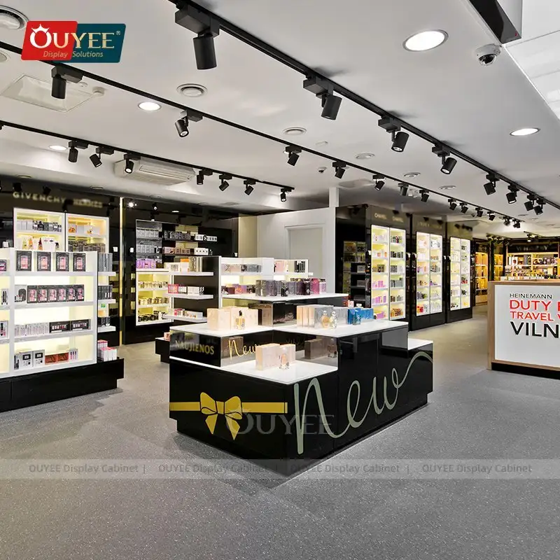 Parfümerie-Duty-Free-Auslageregale &amp; Kosmetik-Schrank 1