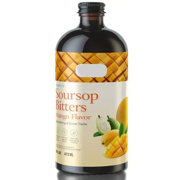OEM Soursop Mango Bitters 16oz w/ IrishMoss,Burdock,AfrMango 1