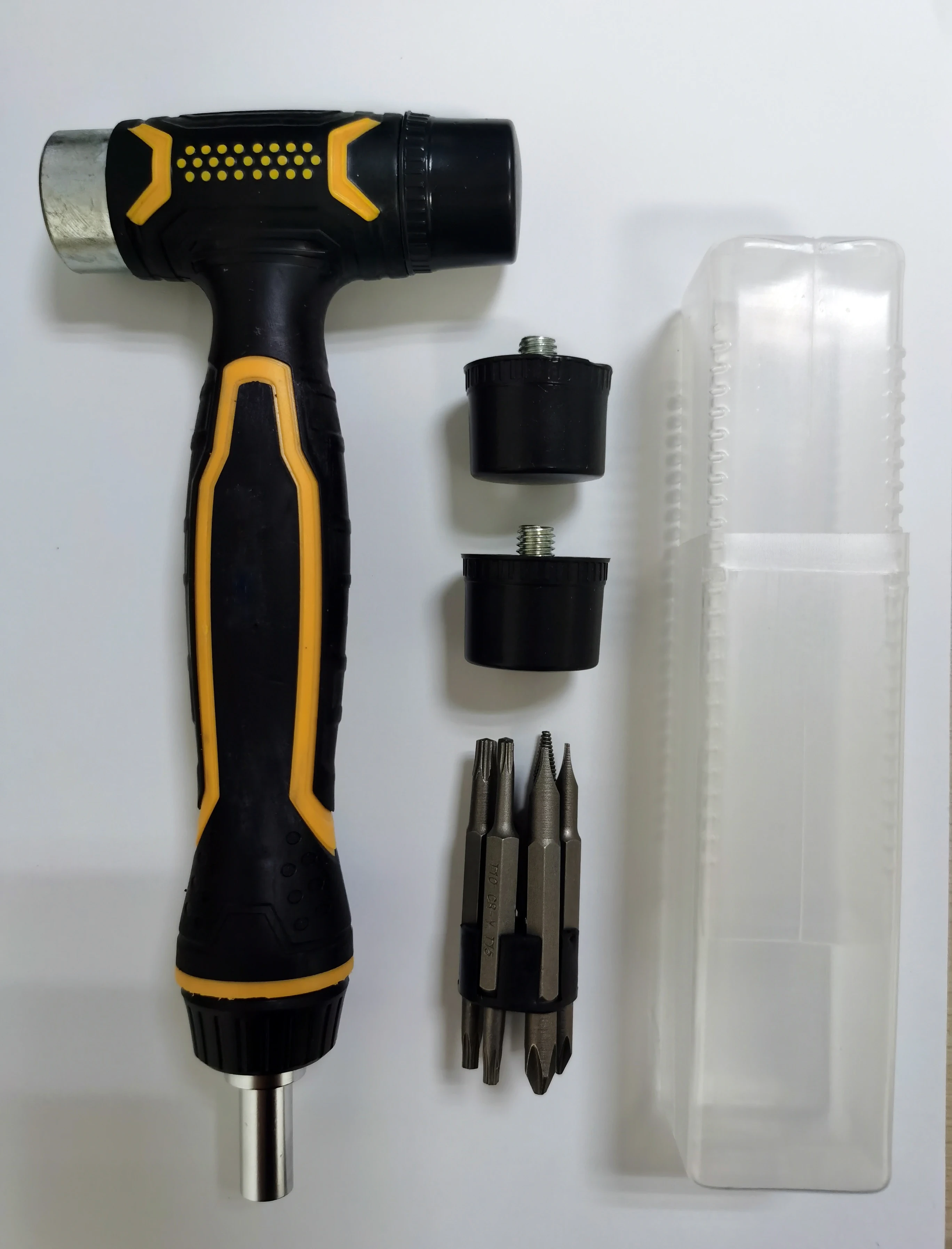 17-in-1 Multi-function Hammer With Screwdriver Mallet Steel Head And Composite Handle 1