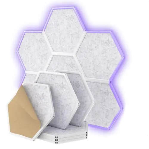 Zelfklevende PET 3D akoestische wandpanelen, geluidsisolatie van polyestervezels 1