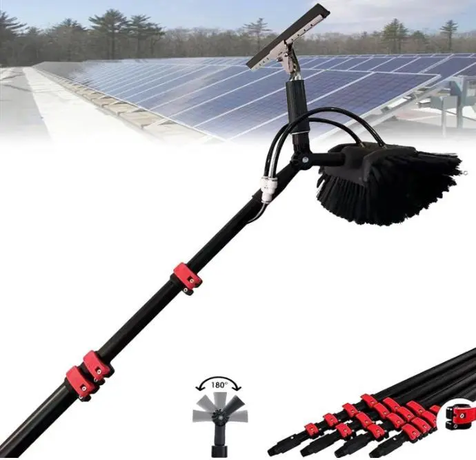 Five-sided Brush Head Hydro-retractable Cleaning Brush With Scraper 1