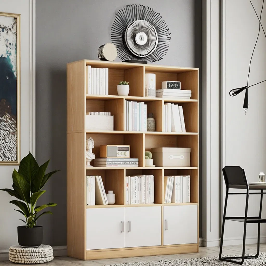 Modern Factory Direct Cross-Border Eco-Friendly and Stylish Multi-Purpose New Design Large-Capacity Bookcase 1
