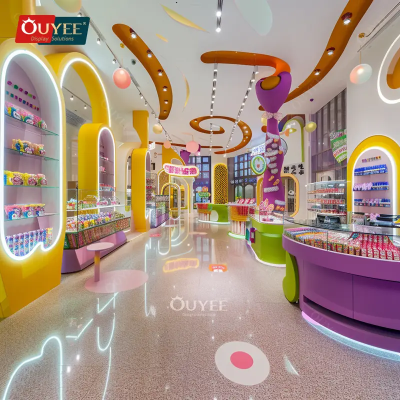 Holzschrank-Nuss-Ausstellungsregal für Süßwarenläden 1