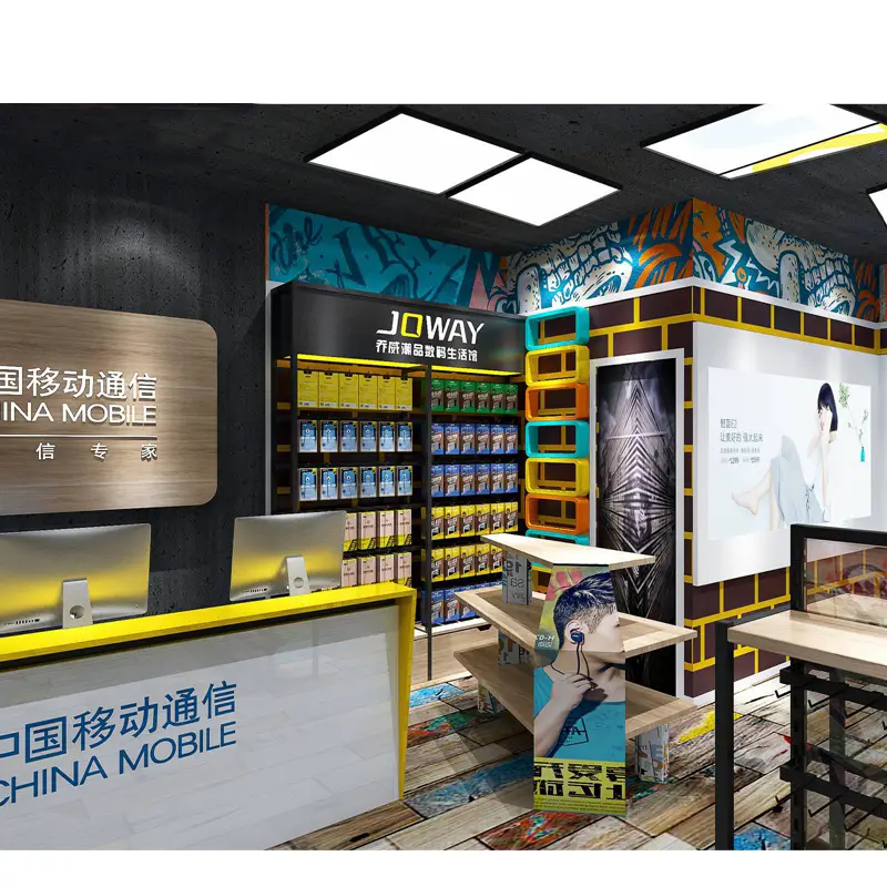 عدادات عرض ومتاجر إلكترونيات مصممة حسب الطلب من المصنع 1