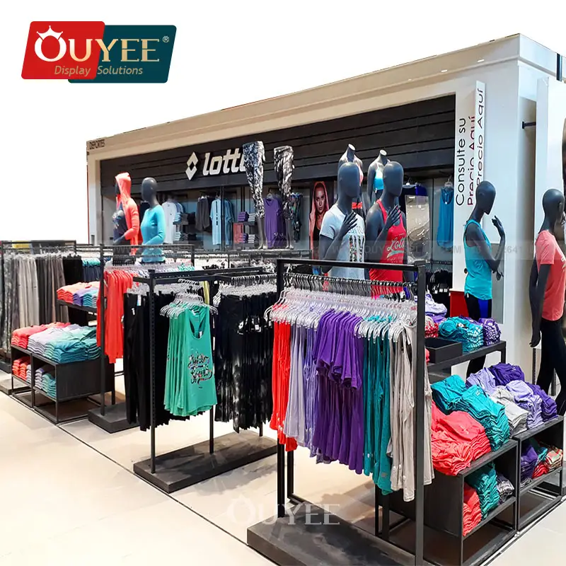 Möbel für Sportbekleidungsgeschäfte, Kleiderständer aus Metall 1