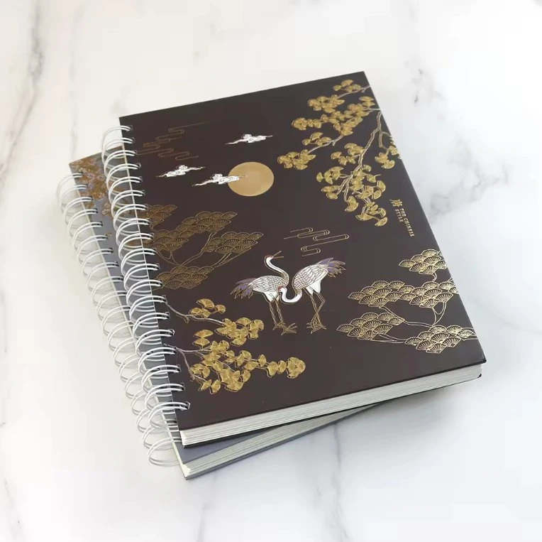 Golden Coil Binding Hardcover Journal Planner Notebook Printing 1