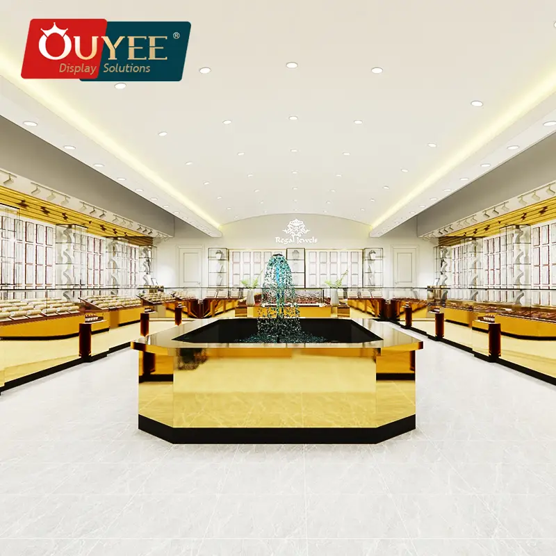 Arredamento e accessori per vetrine di negozi di gioielli al dettaglio. 1