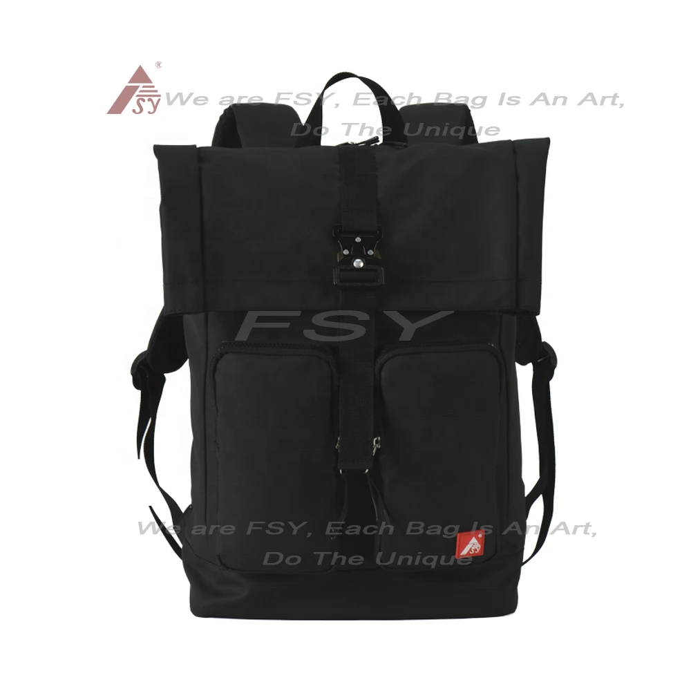 New Arrival Custom Men's Laptop Business Backpack Leather Teenager College Student Bag Casual Book Bags For Middle School 1