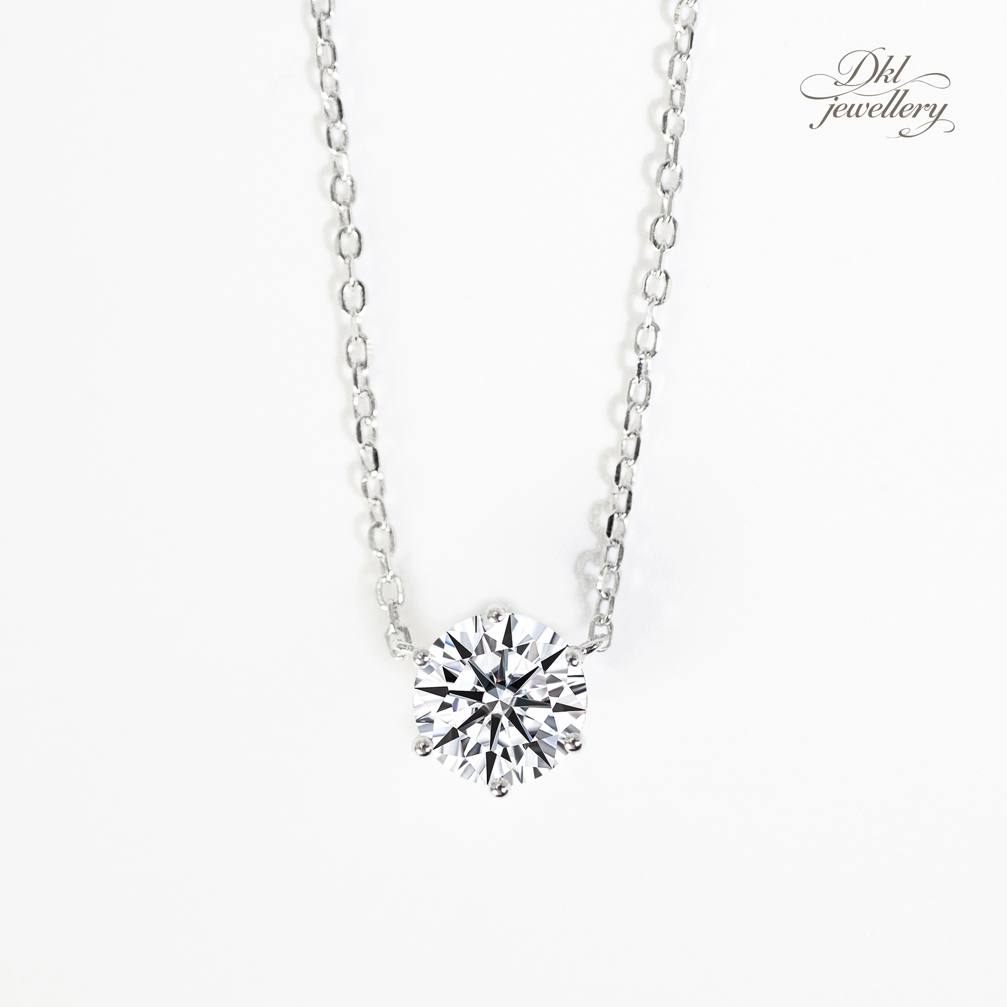 1ct 18k Gold Vvs Lab Grown Diamond Igi Certificate Necklace Customizable Factory Gift For Weddings Festivals Anniversaries 1