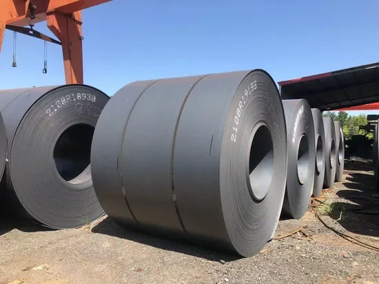 Q235B Q355 Soft HRC Ms Black Carbon Hot Rolled Strip Steel Coil 1
