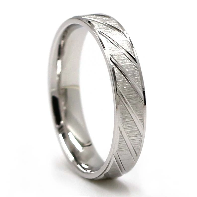 Anello nuziale unisex in argento sterling 925, personalizzato e dal design unico, codice Sr0091. 1