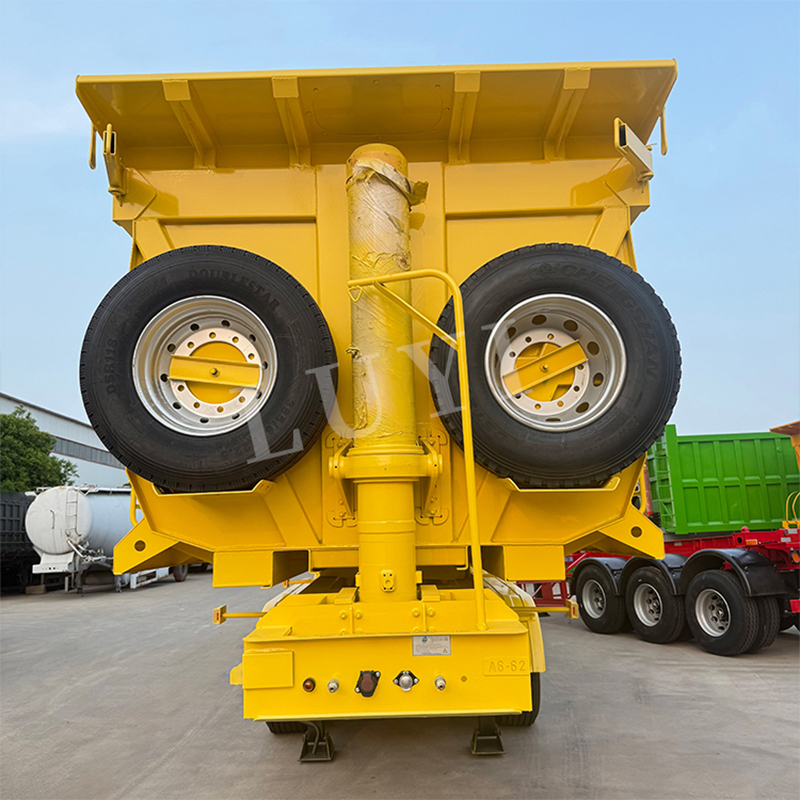 6 Axes Heavy Duty U-shaped Rear Tipper Dump Semi Trailer 6