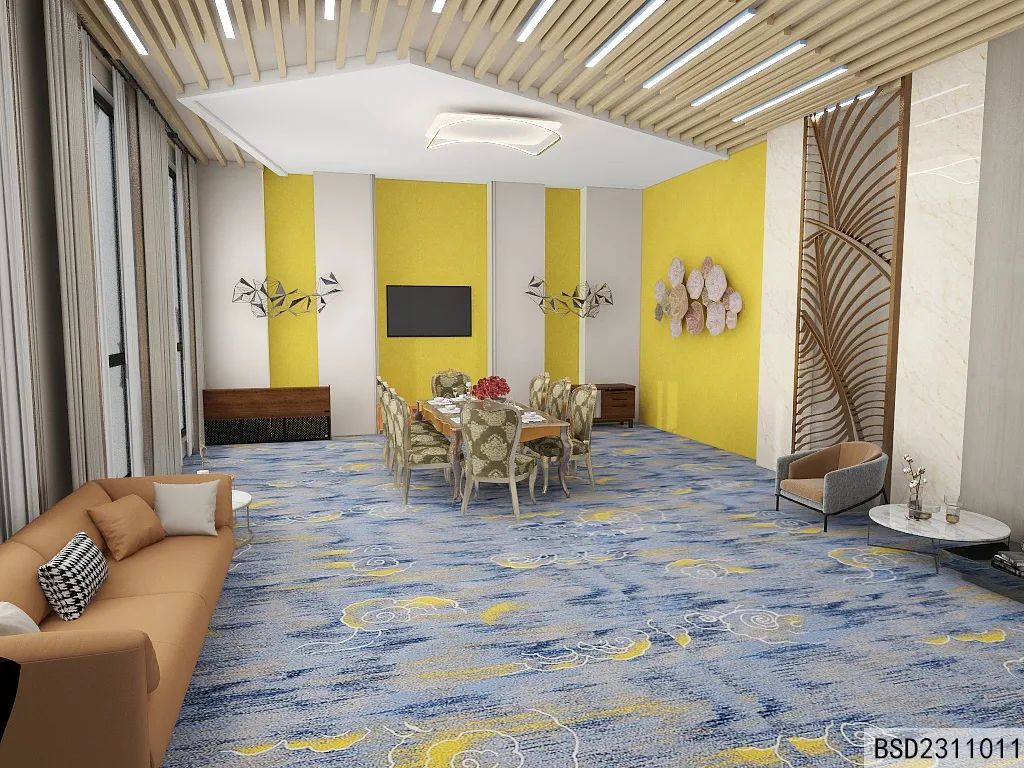 Moquette Wilton a fantasia floreale, disponibile all'ingrosso per hotel e casinò. 3