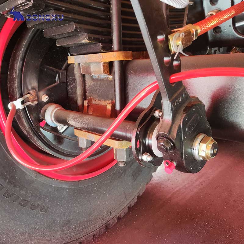 3axle 20- 40 Ft 50ton Extendable Sliding Skeletal Chassis Skeleton Semi Trailer Port Truck Container Transport Trail 6