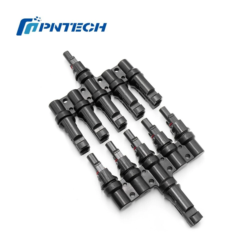 Pntech Pv004-t5 5 In 1 T Branch Solar Connector Male And Female Ip65 Protection Degree Highly Flame Retardant 1