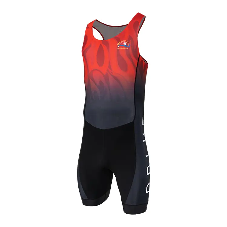 Wrestling Spóirt Giomnáisiam Wrestling Unisex Powerlifting Singlet Dearadh Do Singlet Wrestling Sublimation féin do Fir 1