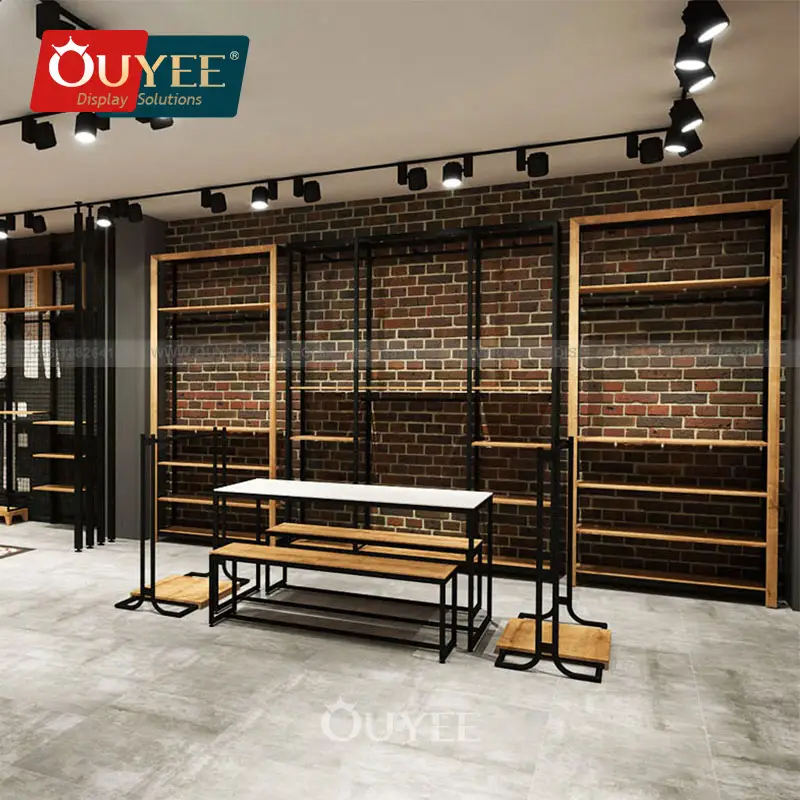 أثاث ورفوف عرض ملابس رجالية بالجملة 1