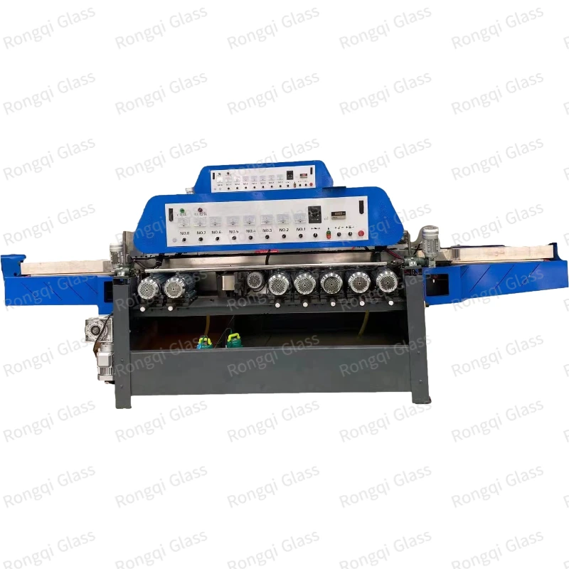 Manufacturers Supply Vertical 8 Motors Beveling Machine Glass Edging Machine 7 Head Glass Slate Bevel Edger 1