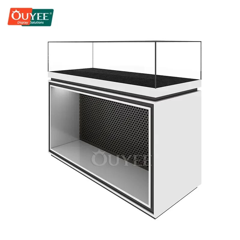 خزانة عرض مجوهرات LED قابلة للتعديل قائمة بذاتها مع باب زجاجي 1