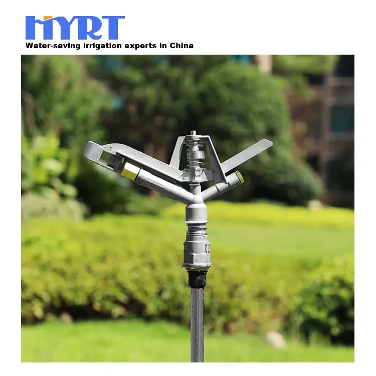 HYRT黄铜冲击式360°旋转洒水器，1/2英寸双喷嘴 1