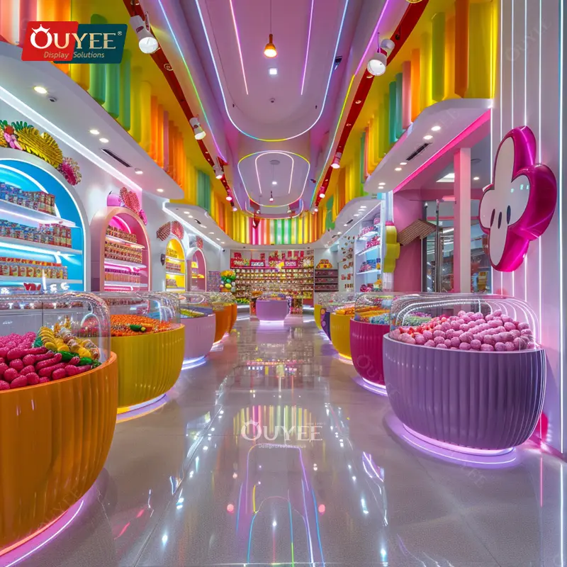 عرض مخصص للحلوى وعرض متجر الشوكولاتة 1