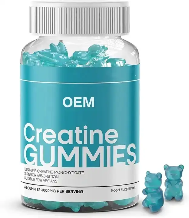 OEM Private Label Creatine Monohydrate Gummies 3000mg, 60ct 1