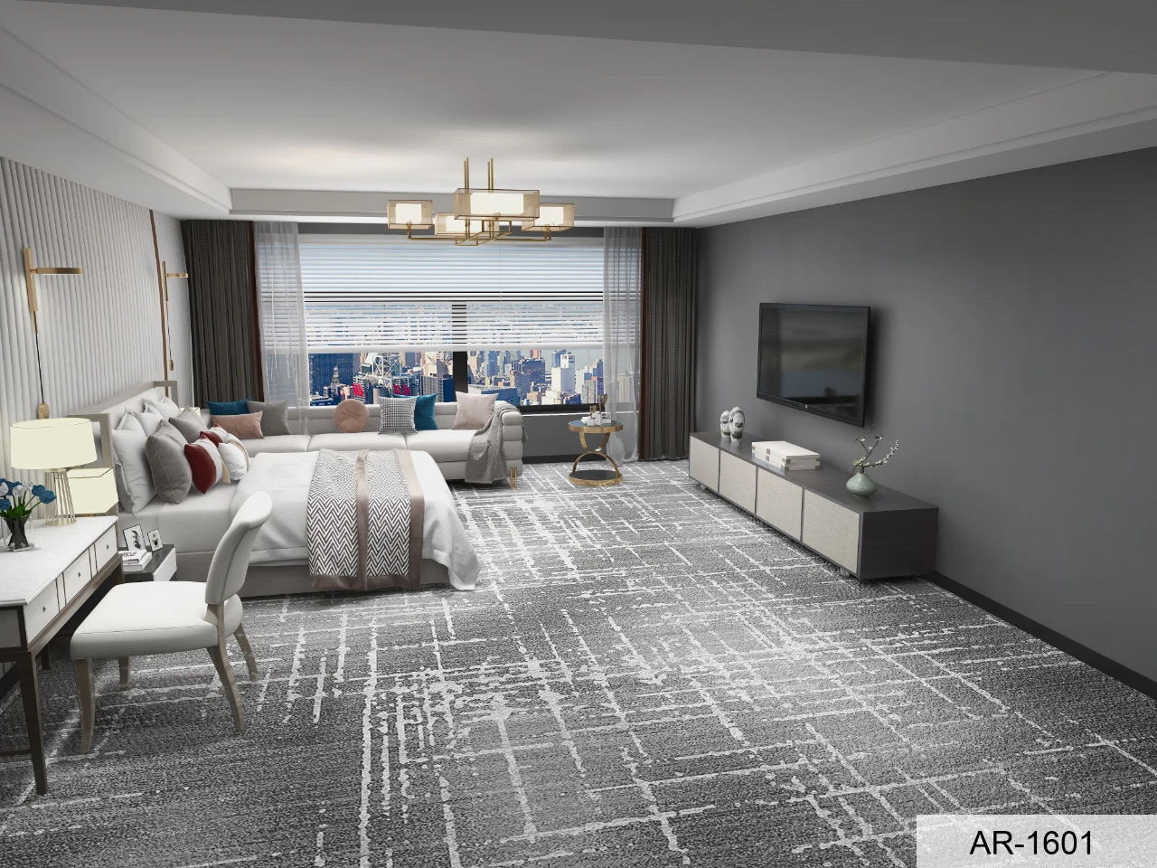 Rotoli di moquette Axminster di lusso in lana all'ingrosso per hotel e sale per banchetti 4