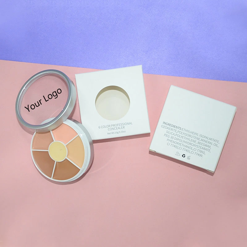 Mlm Custom Makeup Oem Highlighting Cream Concealer Waterproof Custom Makeup 6 Colors Contour Palette Face Concealer 1