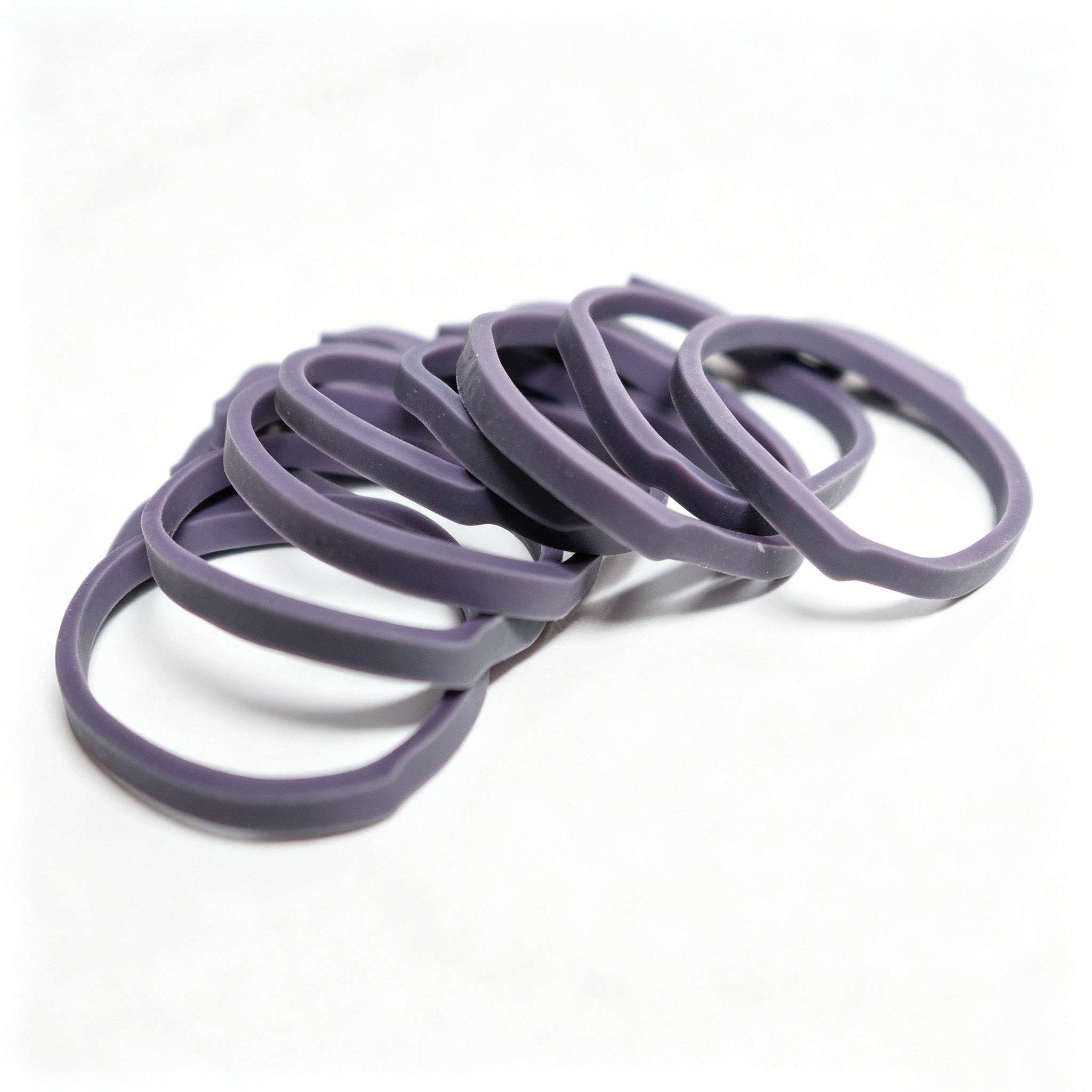 25mm Purple Hook Rubber Bands for Pen & Cable Binding, Office Organization 1