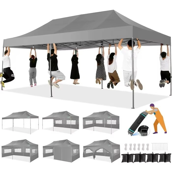 10x20ft Pop Up Aluminum Alloy Frame Trade Show Tent For Events Buniess Outdoor Canopy Gazebos Custom Color Tent For Party 1