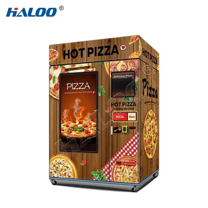 مورد آلات البيع هالو موزع بيتزا موزع أوتوماتيكي آلة بيع ذكية آلة بيع بيتزا أوتوماتيكية 1