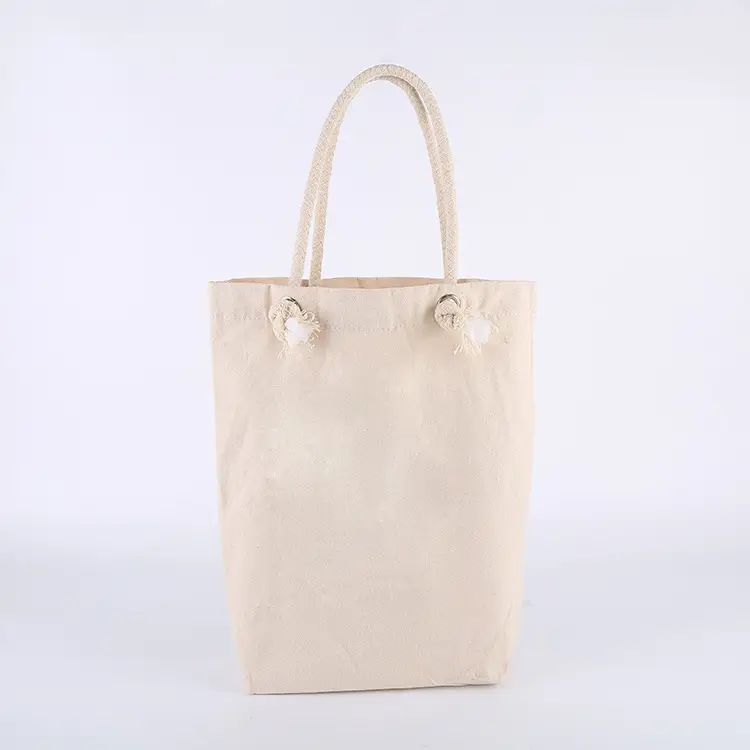 Hot-selling eco-friendly canvas shopping bags Stylish recyclable backpacks Custom logo printing with letter patterns 1