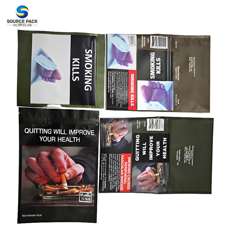 Pacote de 25g, 30g, 50g e 100g de folhas de tabaco novas para cigarros, embalagem à prova de cheiro, ideal para enrolar cigarros à mão. 1