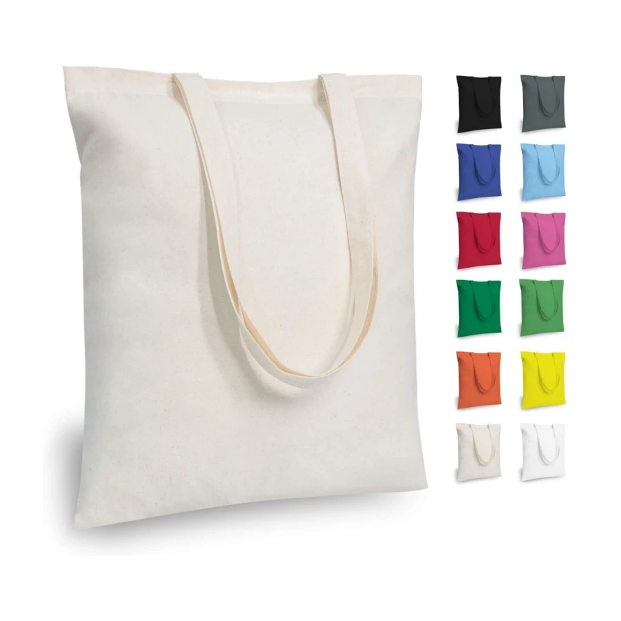 Sublimation White Canvas Tote Bag Reusable Grocery Cotton Bags Gift Shopping Bag for DIY 1