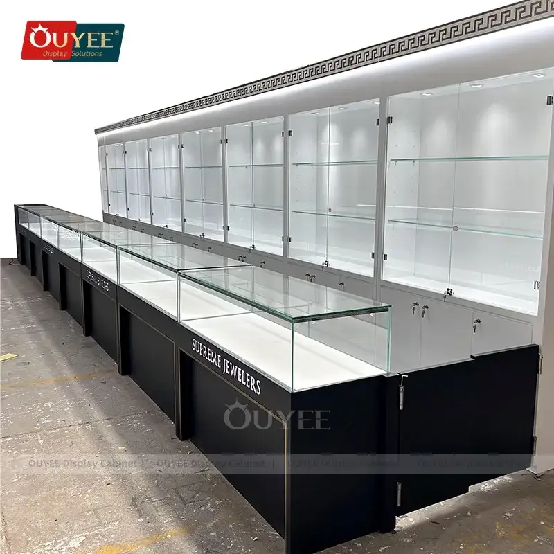 خزائن عرض زجاجية وواجهات عرض لمحلات المجوهرات 1