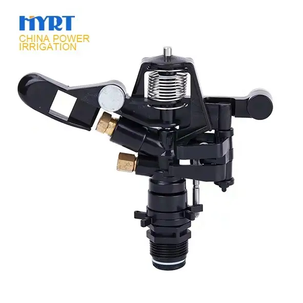 3/4英寸POM塑料360°冲击式喷头，喷头长度6-10米，压力1.5-3巴 1