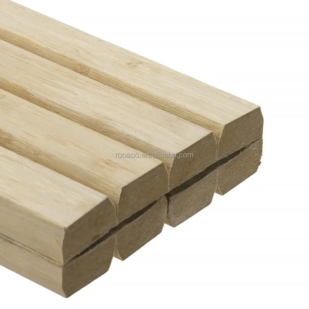 Flexible Curved MDF 3D Wooden Flute Wall Panels Acoustic Slats Board 1