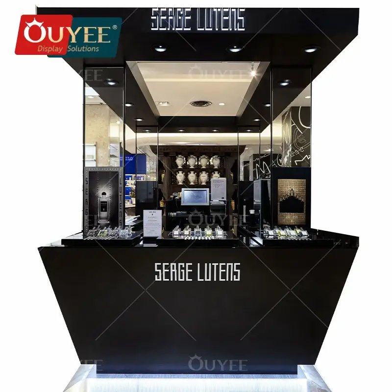 Conception personnalisée de présentoirs de comptoir pour parfums et cosmétiques 1