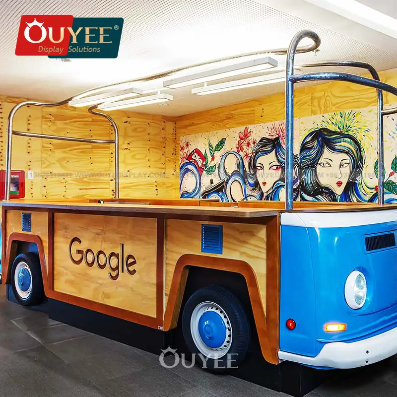 Chiosco espositivo per la vendita al dettaglio di caramelle, dessert e fiori, carrello per centri commerciali. 1