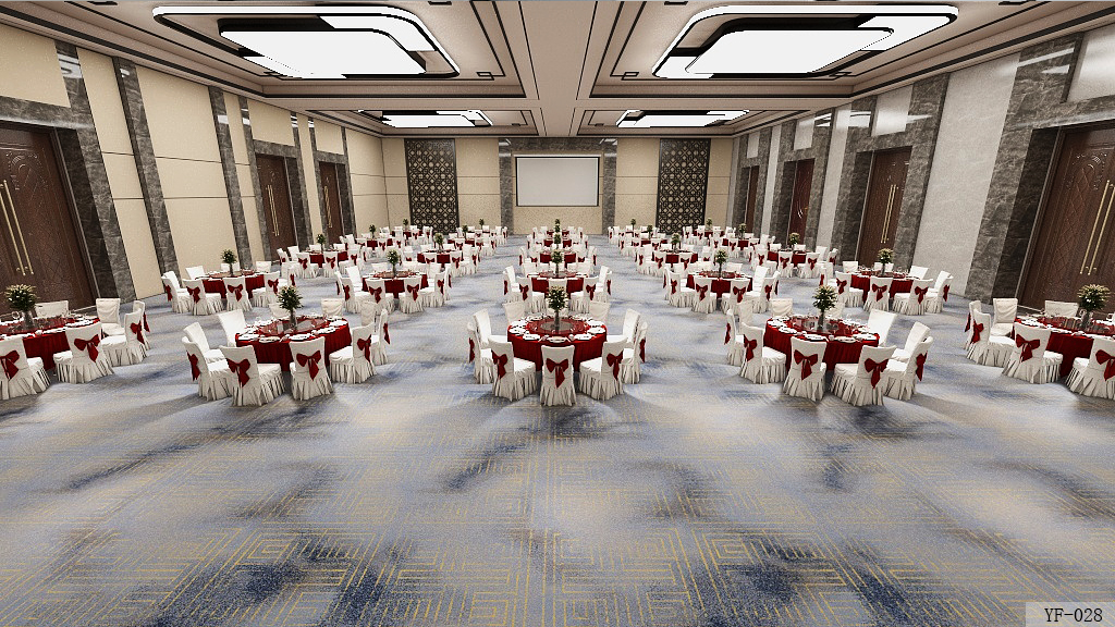 High-Quality Fireproof Wedding Banquet Carpet Tiles Supplier 6