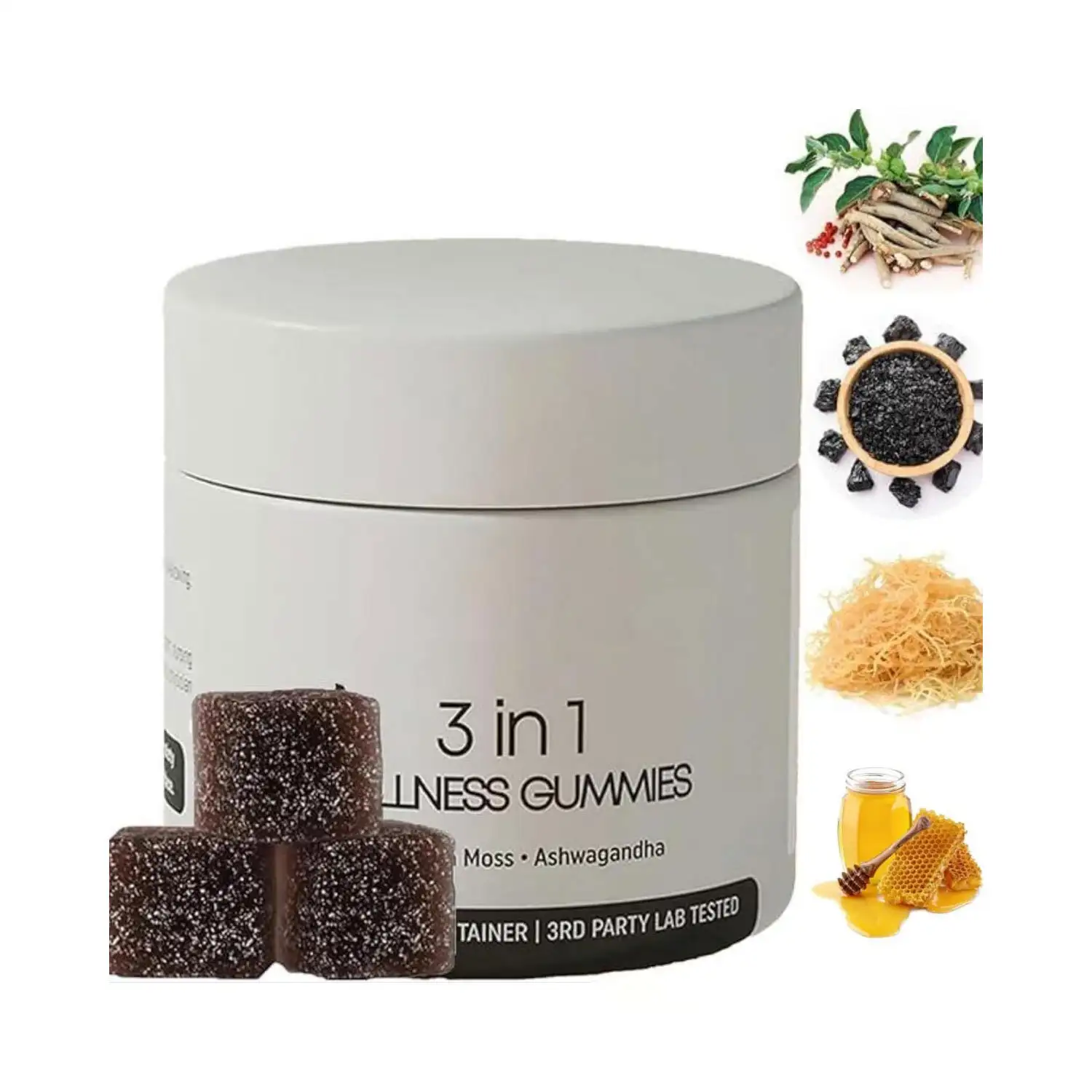 OEM Private Label Shilajit Asphaltum Gummies 60pcs - China 1