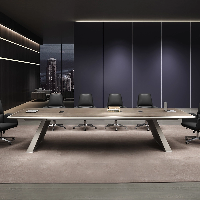 Mobilier de bureau moderne de luxe en bois, tables de réunion commerciales 1