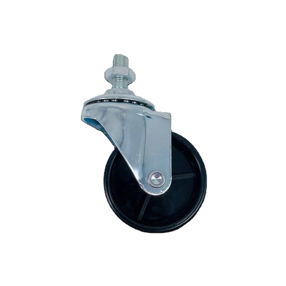 Manufacturer 50mm Black Pp Casters 2 Inch Swivel Durable Caster Wheel 1