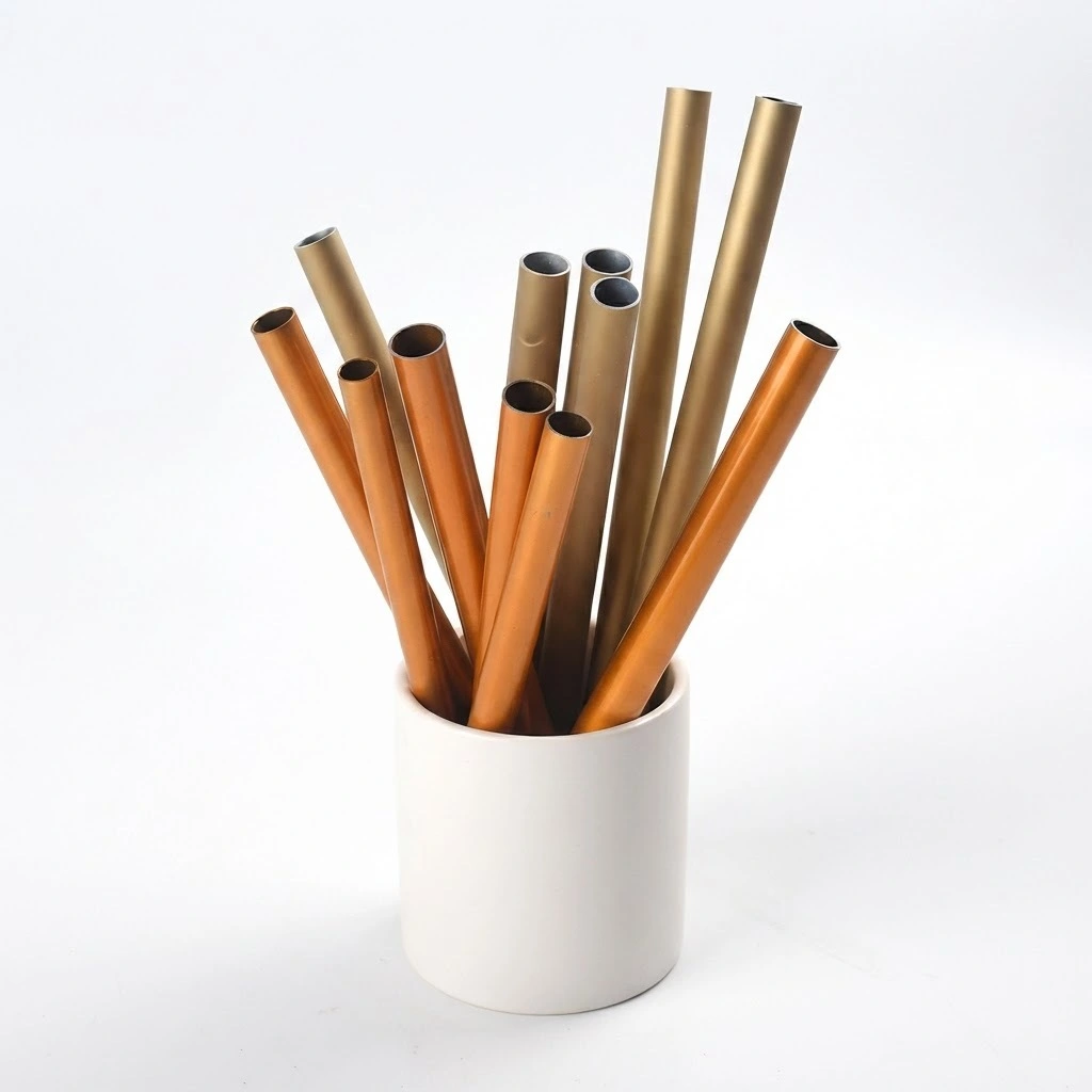 Круглая цветная анодированная бесшовная алюминиевая труба 7075 1