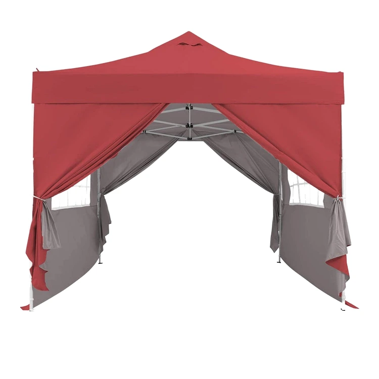 Kanopi Pop-Up, Tenda Kanopi Luar Ruangan Instan 10x10 FT, Tenda Kanopi Portabel Teras Tugas Berat untuk Halaman Belakang, logo merah muda 1