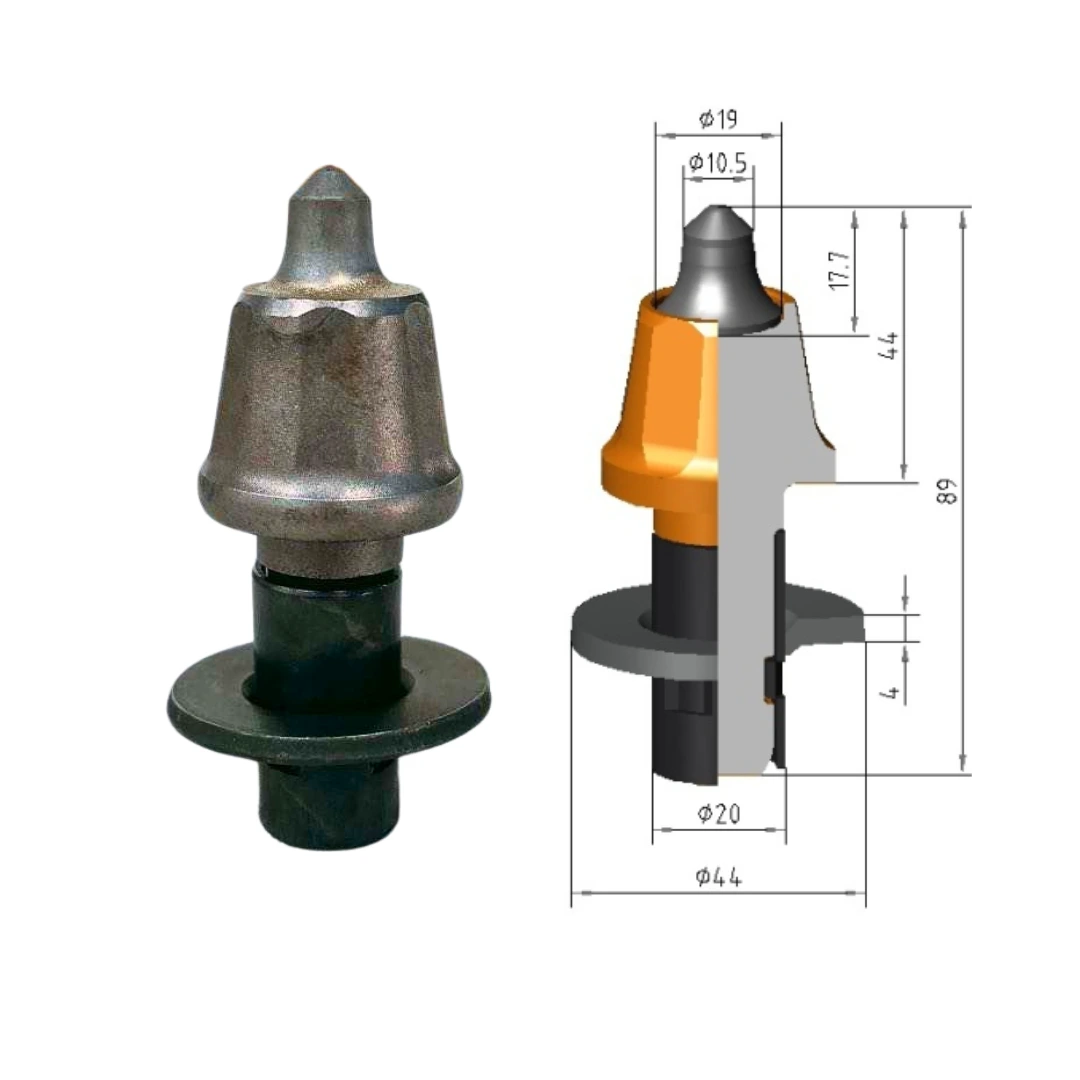 Road Milling Picks HUB-03X Road Planing Bits Replaced W6 Road Milling Machine Spare Parts 2642523 Milling Cutters Road Milling Teeth 1