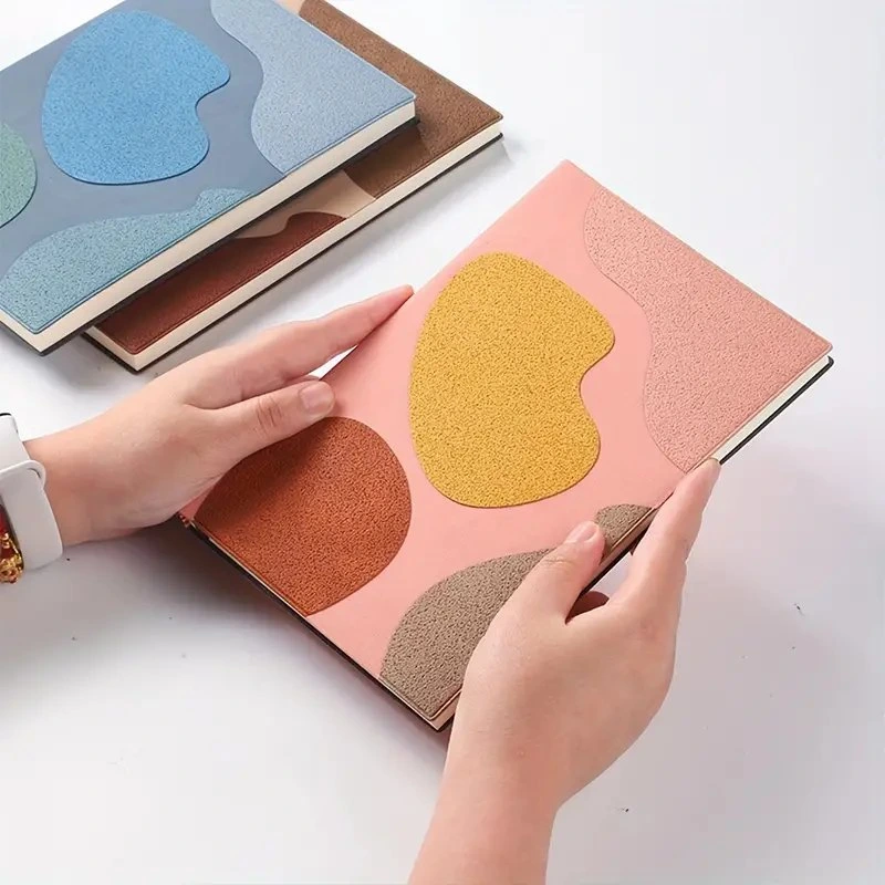 多機能メモ帳 抽象アート フェイクレザー ノートブック 1