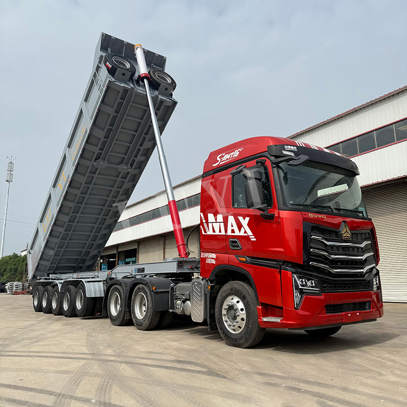 Low Price 5 Axles 70 Tons 5 Axle Dumper Tipper Semi Trailer 4